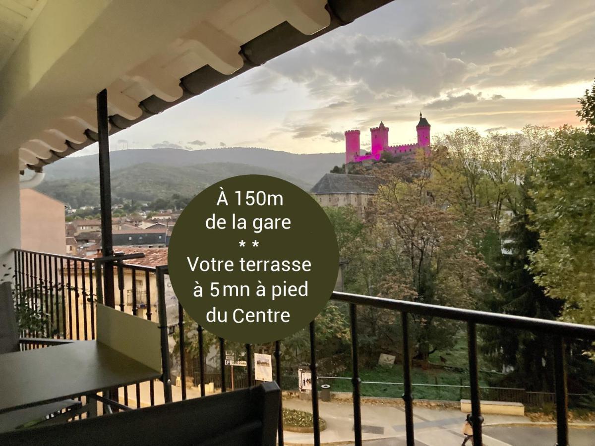 Aux 4 Logis Appart-Hotel - Studio Le Roof - Une Vue Splendide - Petit Dejeuner Inclus 1Ere Nuit Foix Exterior foto